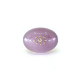 Chalcedony Hand Engraved Studded Ring