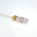 Rose Quartz Mano Figa Necklace