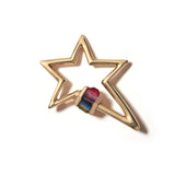 Total Baguette Starlock with ROYGBV Stones
