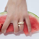OERA RING | LARGE YELLOW GOLD