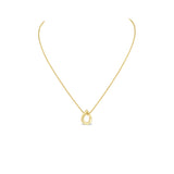 INVERTED OERA NECKLACE | YELLOW GOLD