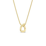 INVERTED OERA NECKLACE | YELLOW GOLD