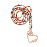 Itty Bitty Colored Agate Strand - Yellow Gold Loops