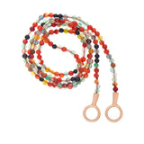 Itty Bitty Colored Agate Strand - Yellow Gold Loops