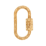 Regular Hand Engraved Lock in Gold