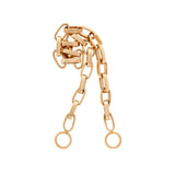 Handmade Biker Chain Necklace in Yellow Gold