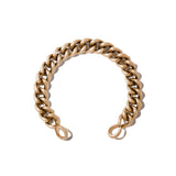 Mini Mega Curb Chain in Gold Bracelet